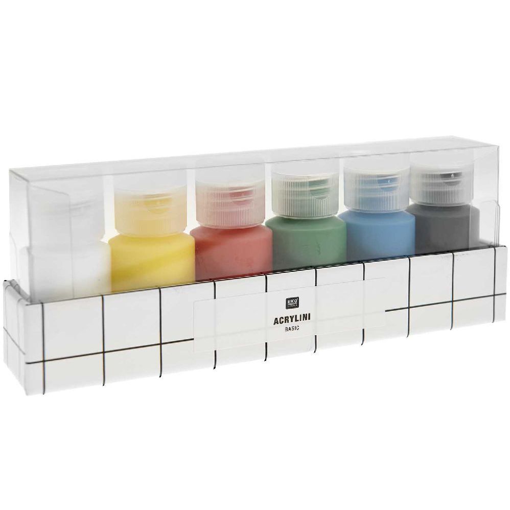 Acrylini Set Basic, 6 x 22 ml main product photo