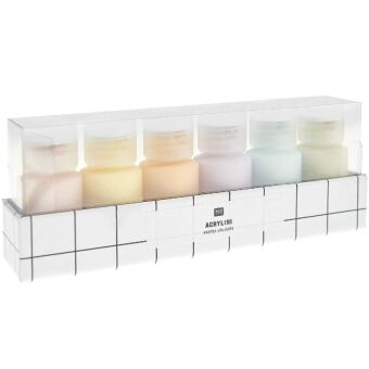 Acrylini Set Pastell, 6 x 22 ml