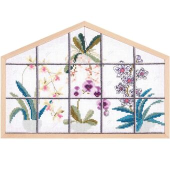 Stickpackung Gezählter Kreuzstich, Orchideen, groß
