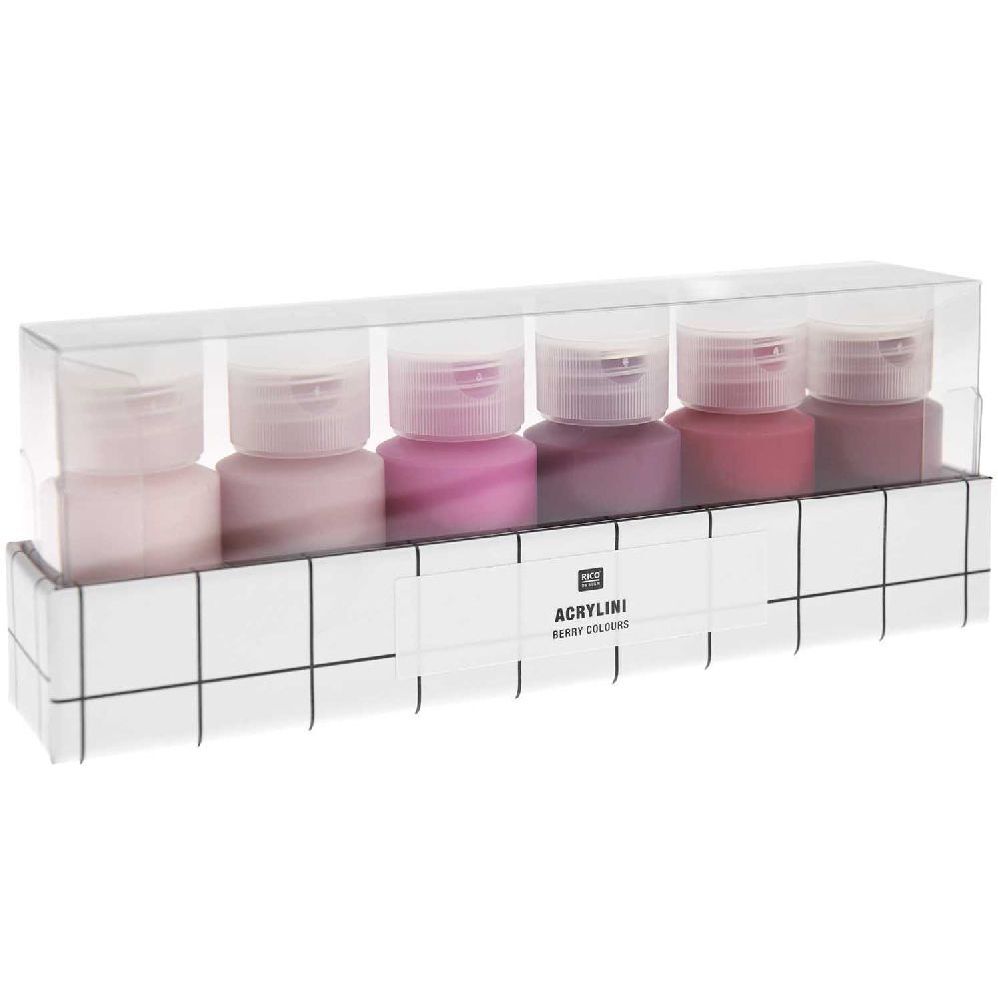 Acrylini Set Berry Colours, 6 x 22 ml main product photo