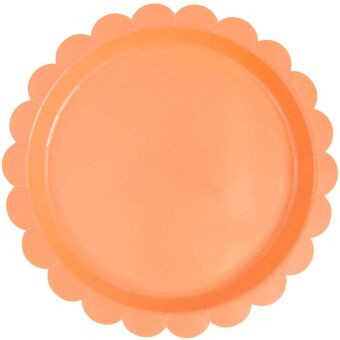 Pappteller Neon Rot, FSC MIX
