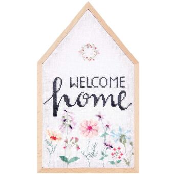 Stickpackung Gezählter Kreuzstich, Welcome Home, groß