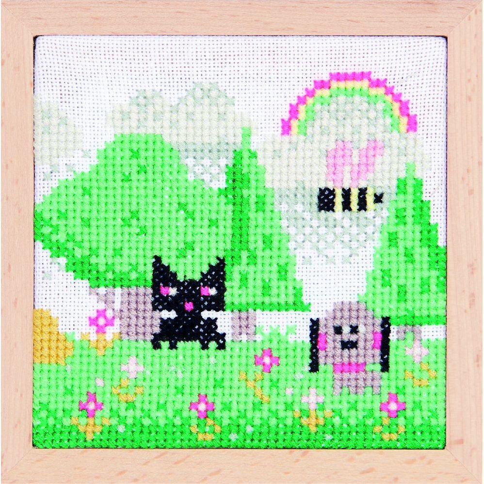 Stickpackung Gezählter Kreuzstich, Pixel Art Landschaft, medium main product photo