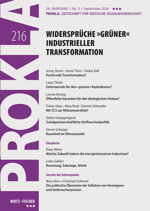 Widersprüche »grüner« industrieller Transformation main product photo
