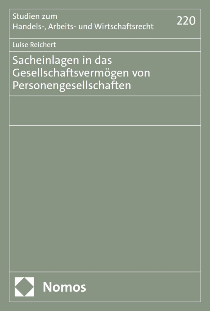 Sacheinlagen in das Gesellschaftsvermögen von Personengesellschaften main product photo