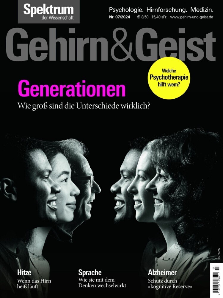 Gehirn&Geist 7/2024 Generationen main product photo