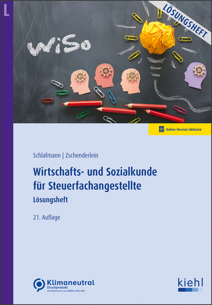 Wirtschafts- und Sozialkunde für Steuerfachangestellte - Lösungsheft main product photo