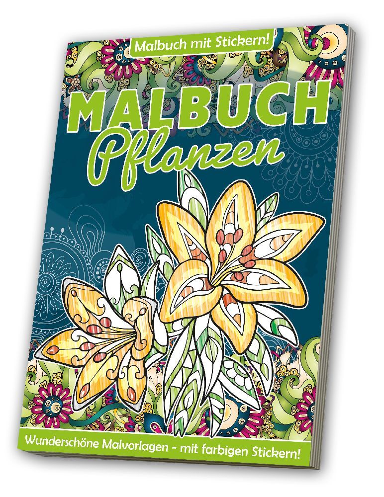Malbuch: Erwachsene Pflanzenwelt main product photo