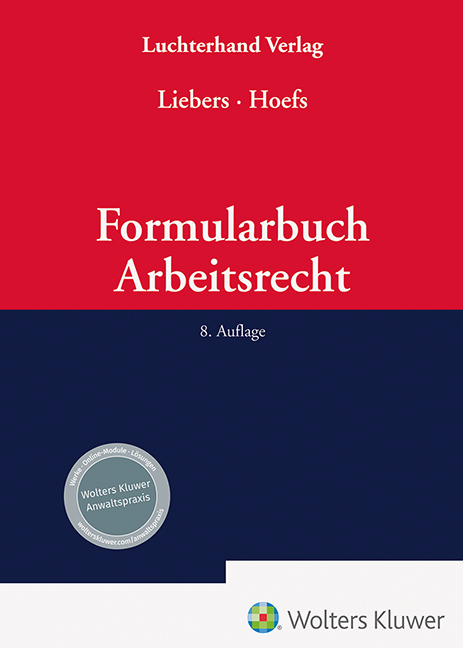 Formularbuch Arbeitsrecht main product photo