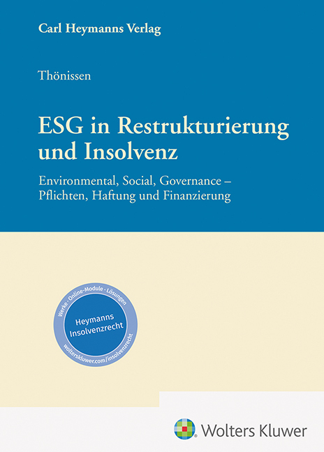 ESG in Restrukturierung und Insolvenz main product photo
