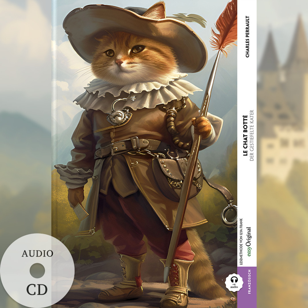 Le Chat botté / Der gestiefelte Kater (Buch + Audio-CD) - Frank-Lesemethode - Kommentierte zweisprachige Ausgabe Französisch-Deutsch, m. 1 Audio-CD, m. 1 Audio, m. 1 Audio main product photo