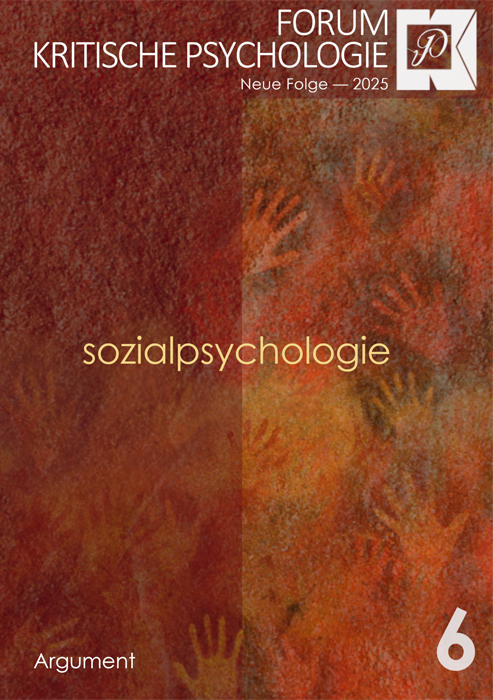 Forum Kritische Psychologie / Sozialpsychologie main product photo