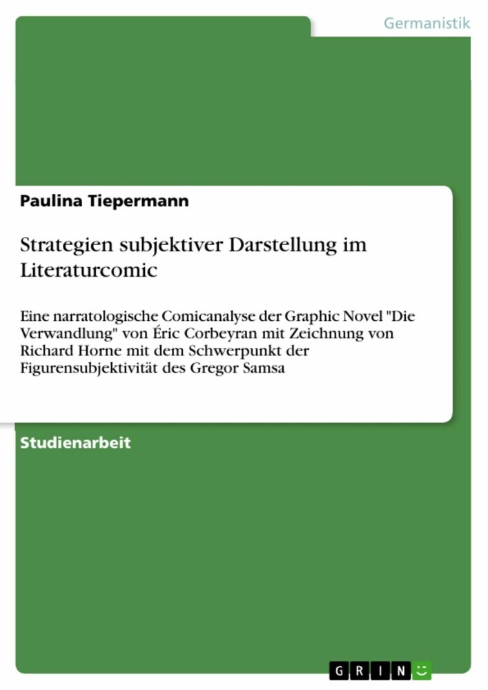 Strategien subjektiver Darstellung im Literaturcomic main product photo