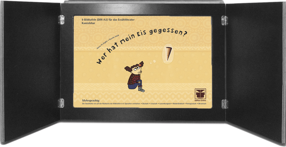 Wer hat mein Eis gegessen? (Kamishibai Bildtafeln in DIN A3) main product photo