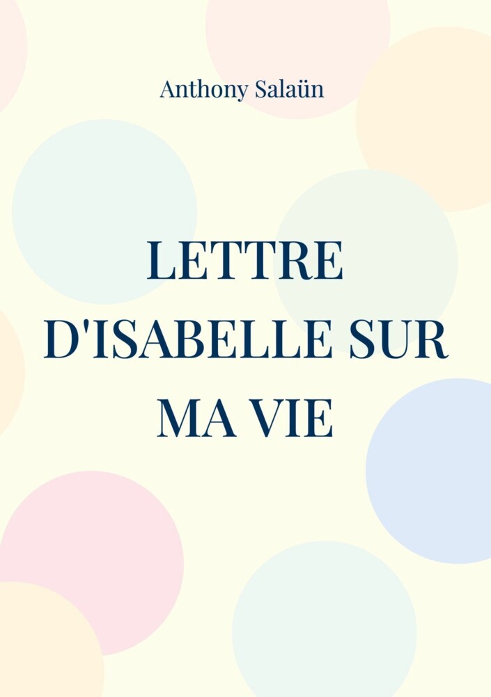 Lettre d'Isabelle sur ma vie main product photo