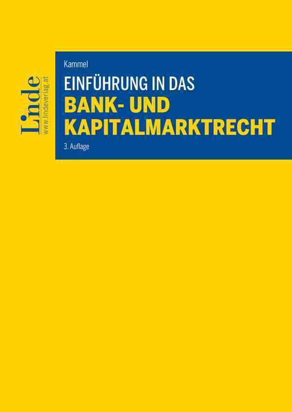 Einführung in das Bank- und Kapitalmarktrecht main product photo