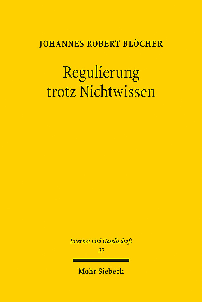 Regulierung trotz Nichtwissen main product photo