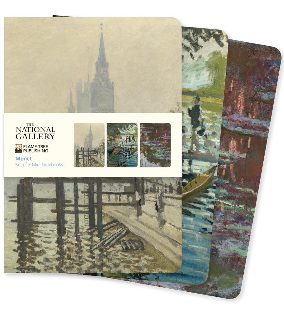 Dreier Set Mittelformat-Notizbücher: Claude Monet main product photo