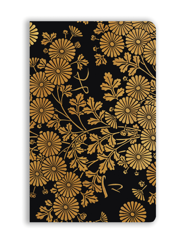 Premium Softcover Notizbuch: Uematsu Hobi, Box mit Chrysanthemen verziert main product photo