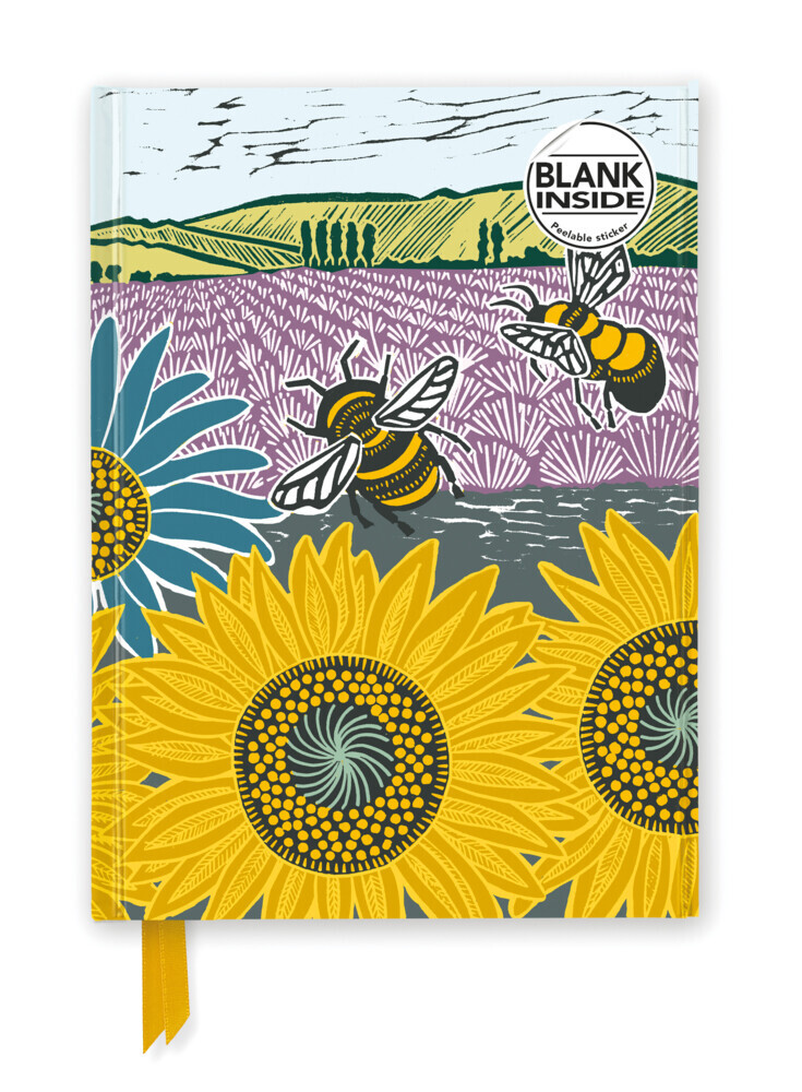 Premium Notizbuch Blank DIN A5: Kate Heiss, Sonnenblumenfeld main product photo