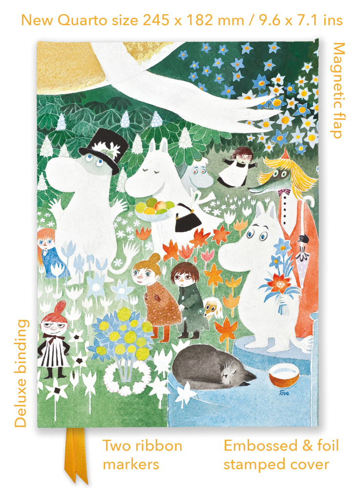 Premium Notizbuch Quartformat: Tove Jansson, Die wundersame Reise ins Mumintal main product photo