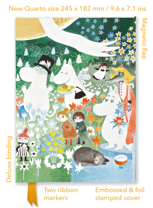 Premium Notizbuch Quartformat: Tove Jansson, Die wundersame Reise ins Mumintal