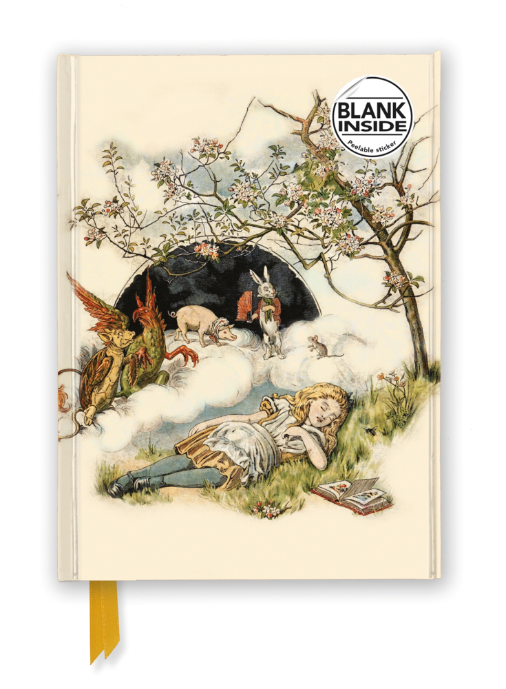 Premium Notizbuch Blank DIN A5: Alice im Wunderland - Schlafende Alice main product photo
