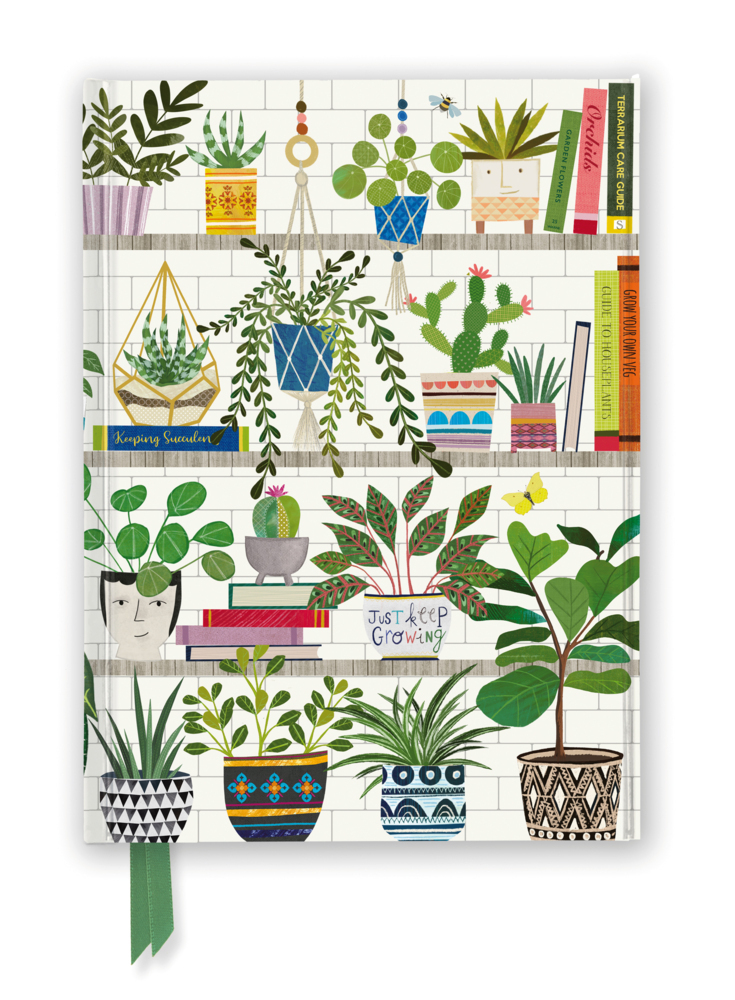 Premium Notizbuch DIN A5: Georgia Breeze, Bücher und Pflanzen main product photo