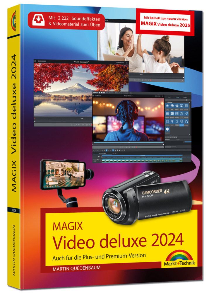 MAGIX Video deluxe 2024 / 2025 - Das Buch zur Software. Die besten Tipps und Tricks: main product photo
