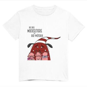 Kinder T-Shirt "Die drei Muckeltiere & der Wüterix"