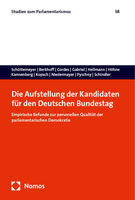 Die Aufstellung der Kandidaten für den Deutschen Bundestag main product photo