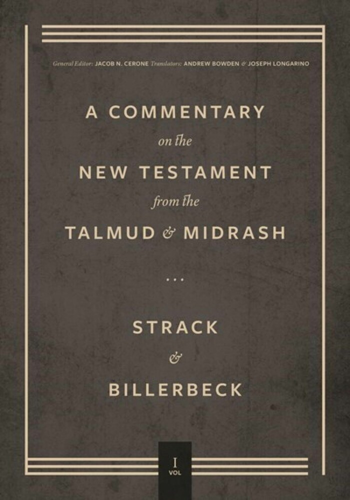 Commentary on the New Testament from the Talmud and Midrash main product photo