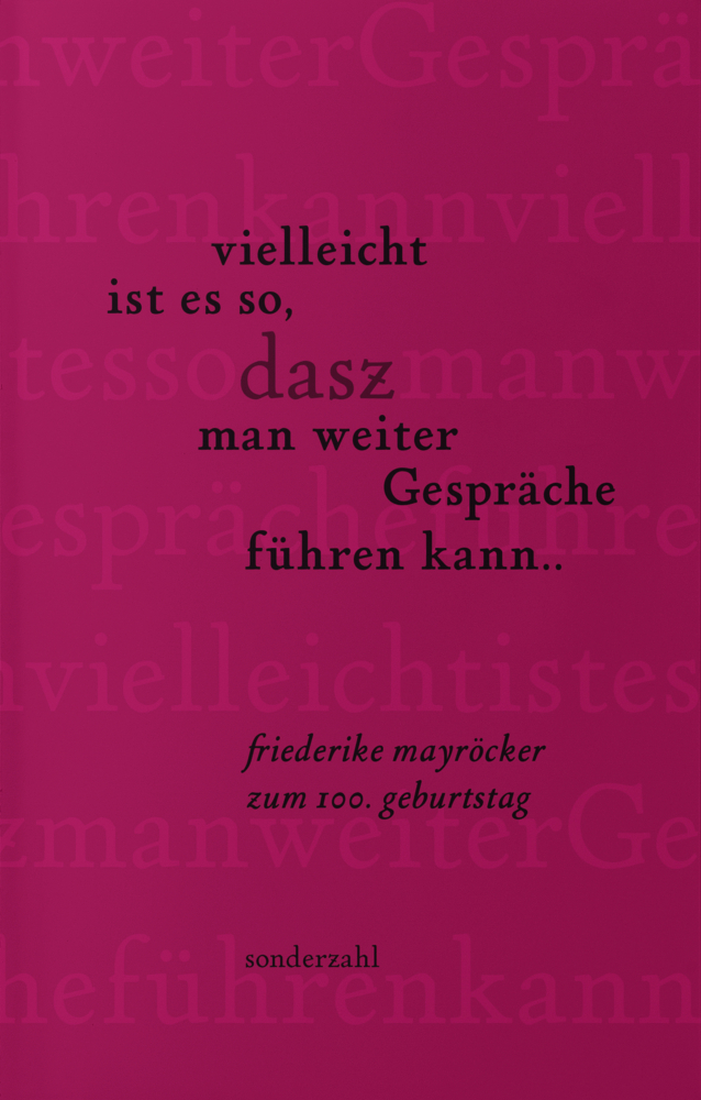 vielleicht ist es so, dasz man weiter Gespräche führen kann .. main product photo