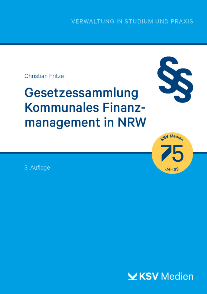 Gesetzessammlung Kommunales Finanzmanagement in NRW main product photo
