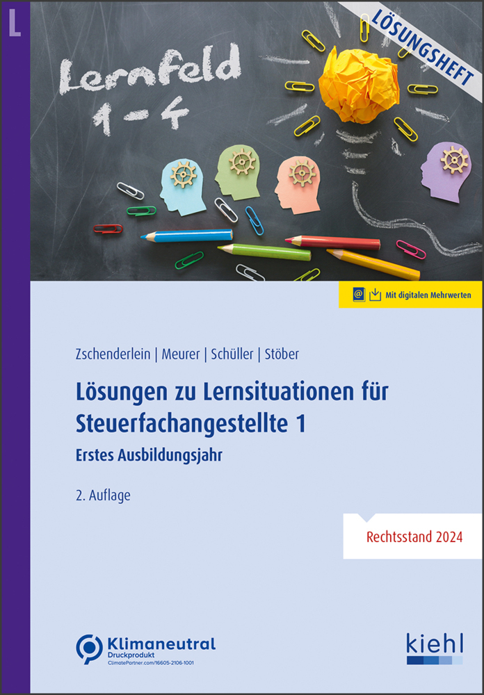 Lösungen zu Lernsituationen für Steuerfachangestellte 1 main product photo