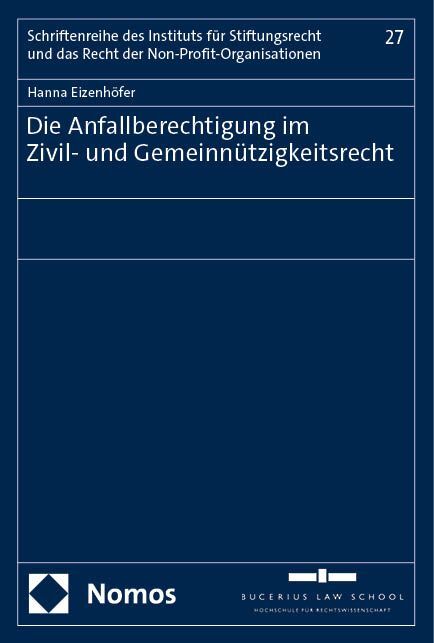Die Anfallberechtigung im Zivil- und Gemeinnützigkeitsrecht main product photo
