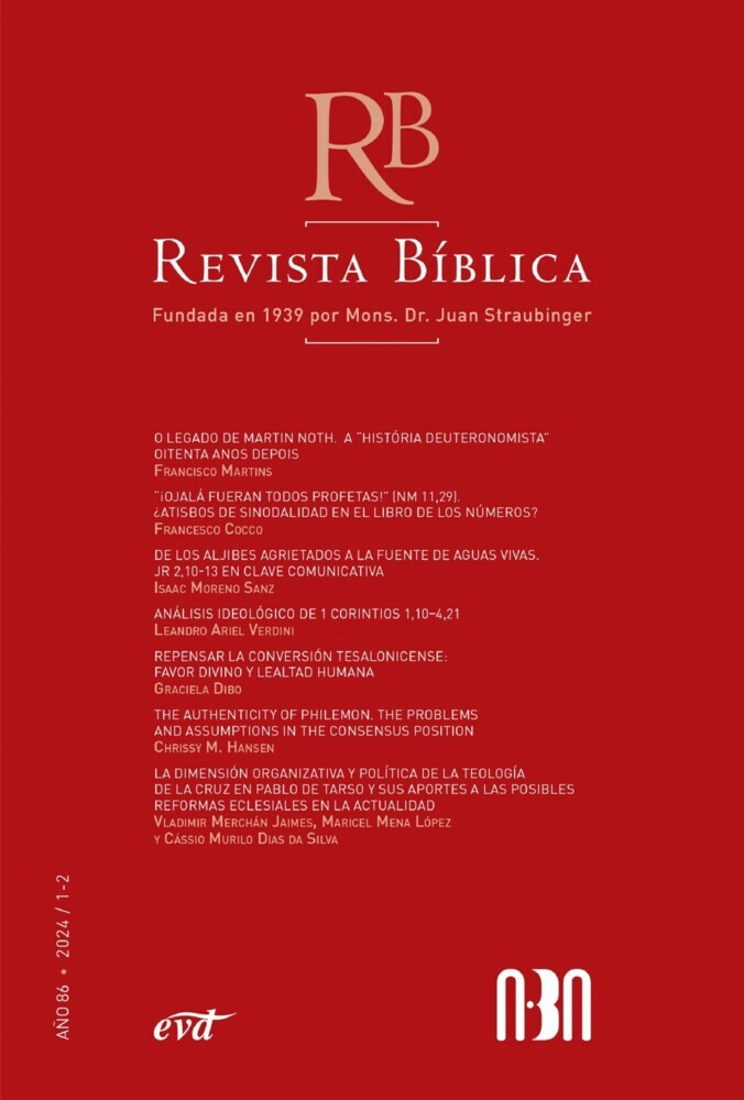 Revista Bíblica 2024/1-2 - Año 86 main product photo