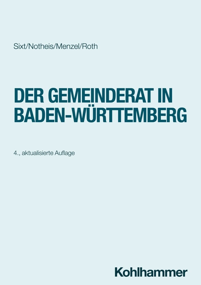 Der Gemeinderat in Baden-Württemberg main product photo