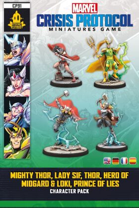 Marvel: Crisis Protocol - Mighty Thor, Lady Sif, Thor, Hero of Midgard & Loki, Prince of Lies (Erweiterung)