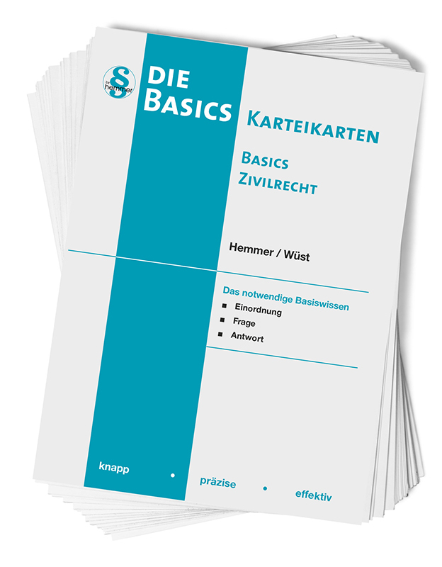 Karteikarten Basics Zivilrecht main product photo