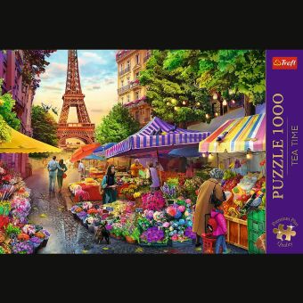 Tea Time: Flower Market, Paris