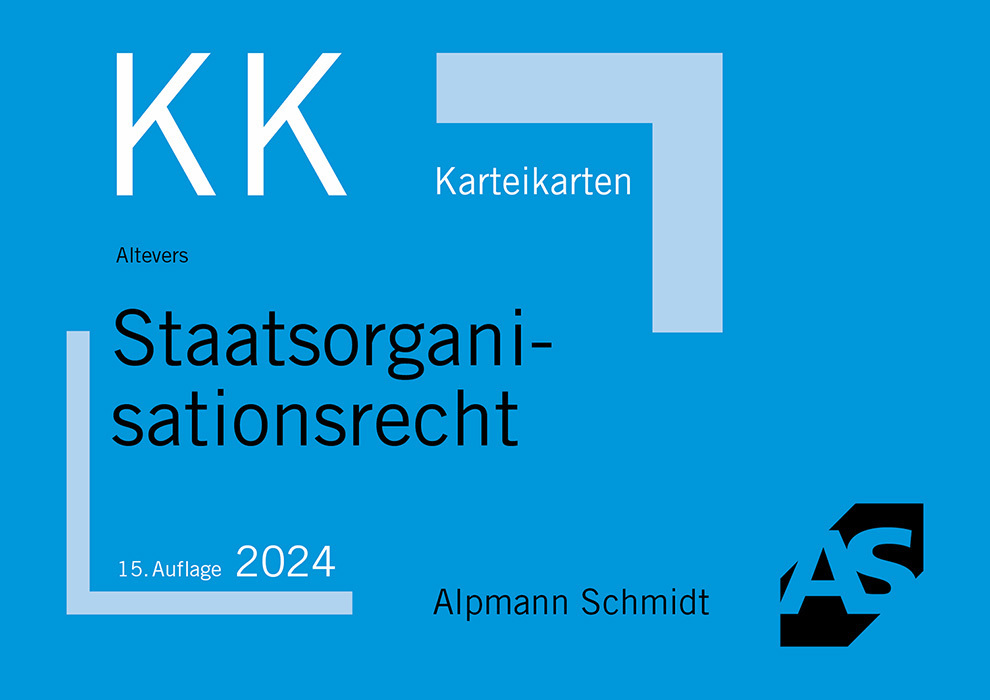 Karteikarten Staatsorganisationsrecht main product photo