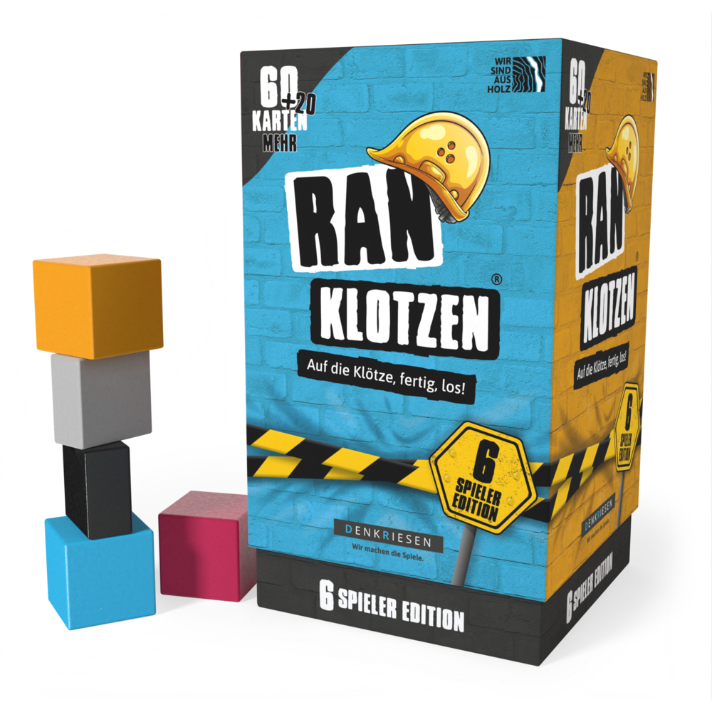 DENKRIESEN - RANKLOTZEN® - "Auf die Klötze, fertig, los!" - 6 Spieler Edition main product photo