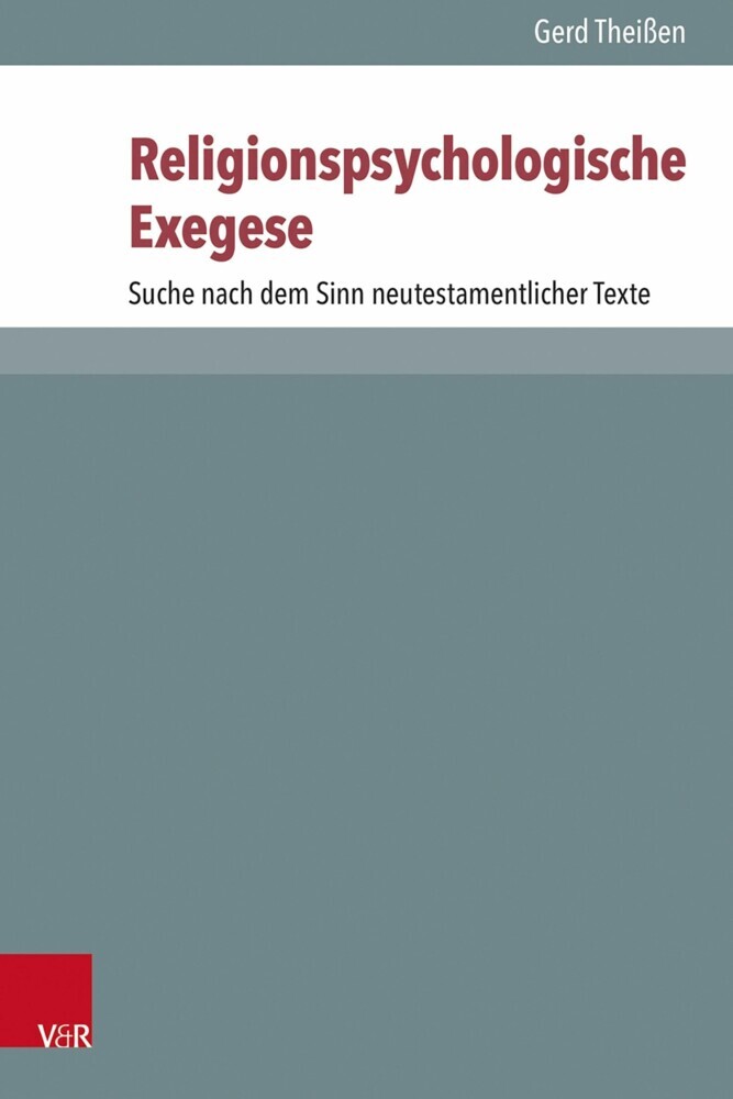 Religionspsychologische Exegese main product photo