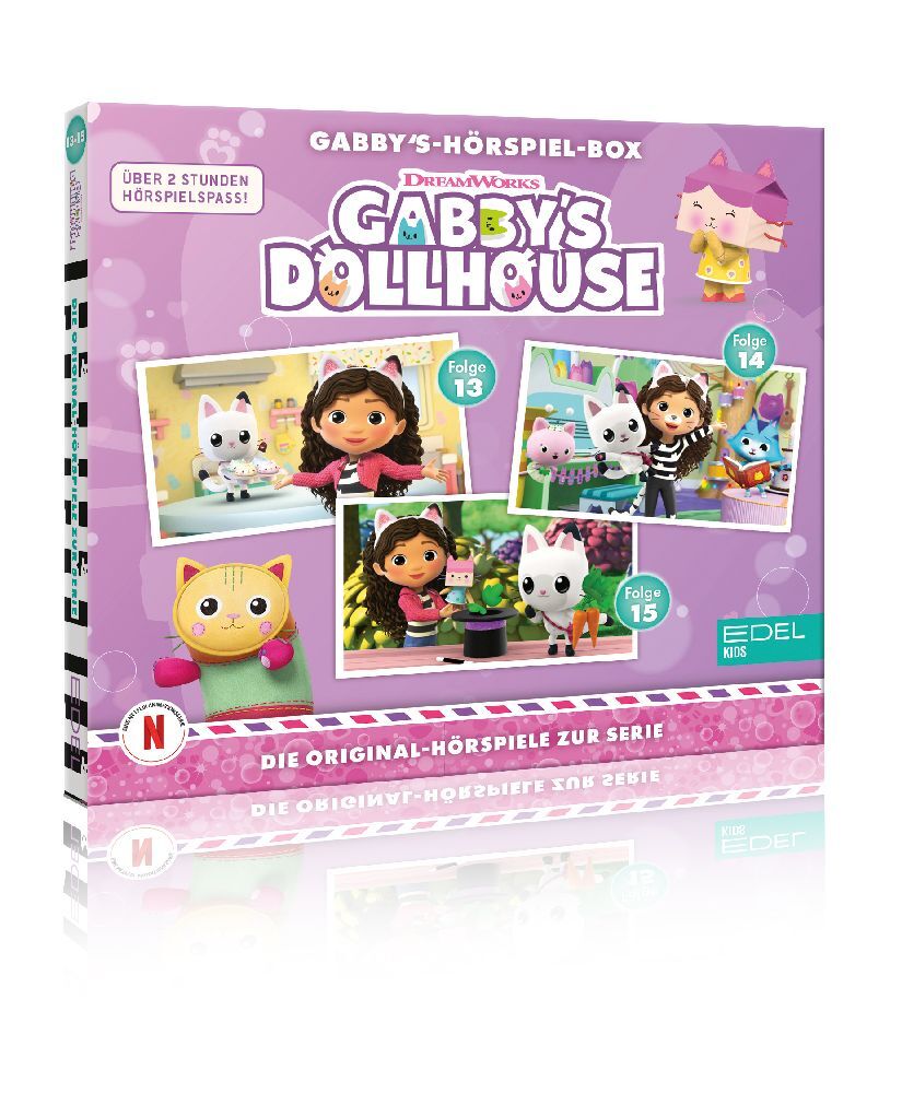 Gabby's Dollhouse. Folge.13-15, 3 Audio-CD main product photo