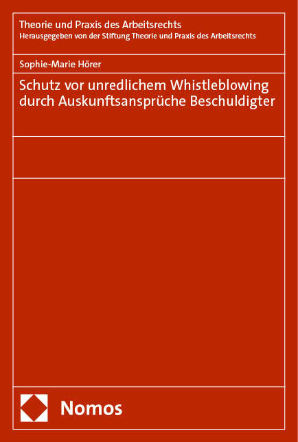 Schutz vor unredlichem Whistleblowing durch Auskunftsansprüche Beschuldigter main product photo
