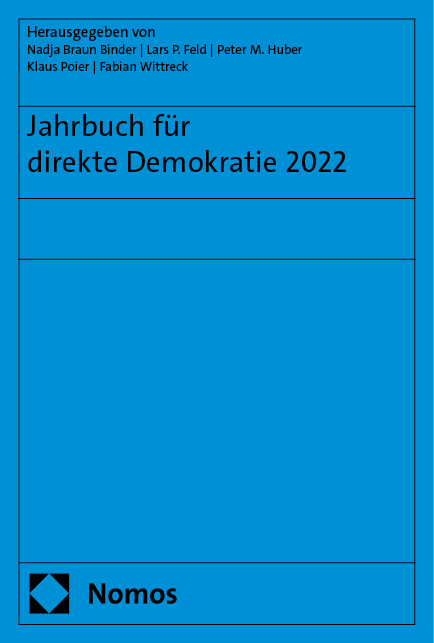 Jahrbuch für direkte Demokratie 2022 main product photo