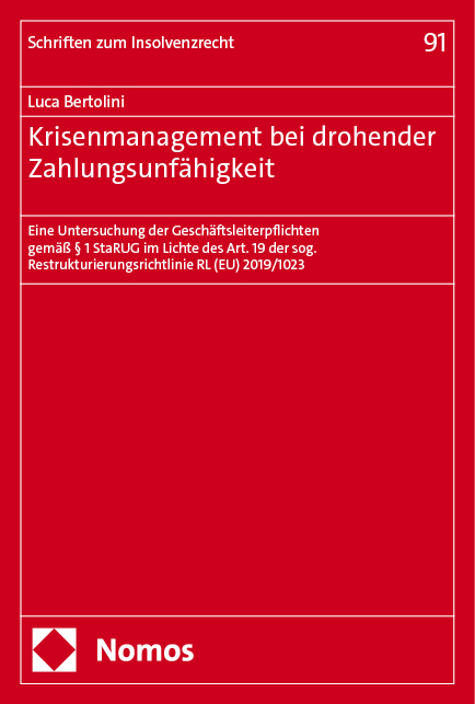 Krisenmanagement bei drohender Zahlungsunfähigkeit main product photo