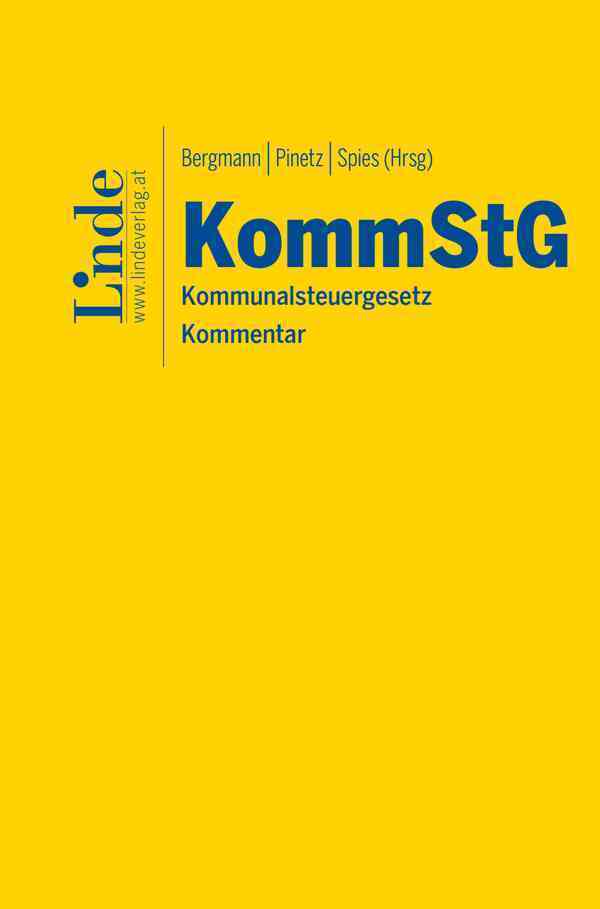 KommStG | Kommunalsteuergesetz main product photo
