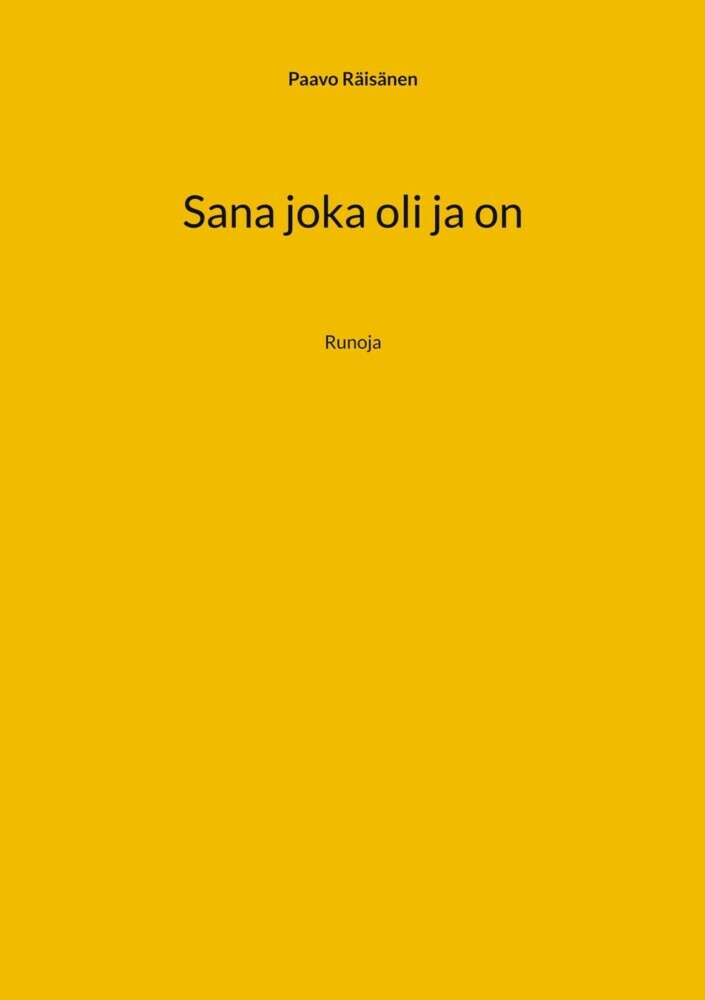 Sana joka oli ja on main product photo